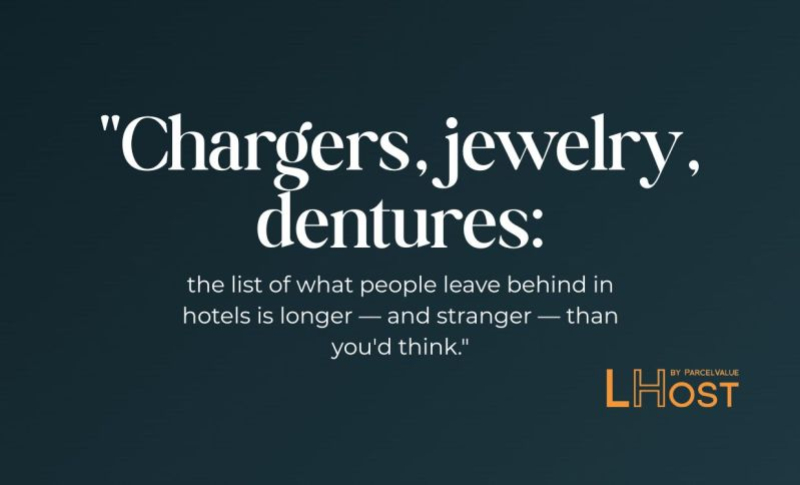 Oggetti dimenticati in hotel: dal caricabatterie alla dentiera, ciò che conta è come vengono gestiti